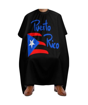 Flag of Puerto Rico Adult Hair Salon Cape Hairdressing Gown Barbers Hair Cutting Cape Apron
