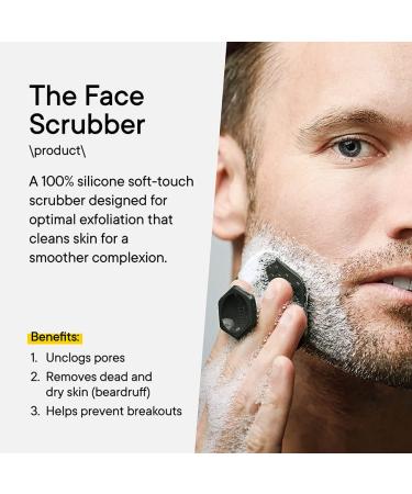 Tooletries Ultimate Scrubber Set - 2x Scrubbers & Holders - Silicone Organizer for Shower & Bathroom - Silicone-Grip Technology - Charcoal - Buy Online on SooperMarket.com