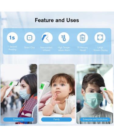 GoodBaby Touchless Forehead Thermometer - Fever Alarm & Memory Function - Buy Online on SooperMarket.com