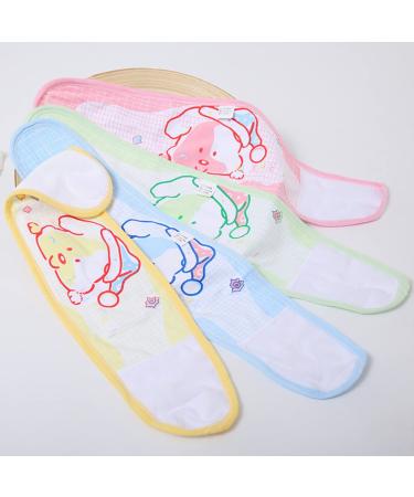 4pcs Baby Umbilical Cord Belly Bands | Bellybutton Protection Wrap for Newborn Boys and Girls | Assorted Colors | 50X13cm - Buy Online on SooperMarket.com