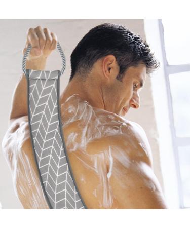Joeji's Kitchen Eco-Friendly Back Scrubber for Shower - Natural Plant Fibre Vegan Exfoliating Loofah Strap - Double Sided Bath Scrub with Handle - Buy Online on SooperMarket.com
