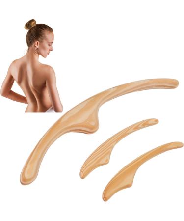 3pcs Cypress Gua Sha Tool Set | Muscle Relaxation & Cellulite Removal Massager for Face Arms Legs Back | Shop Internationally - Buy Online on SooperMarket.com