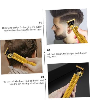 Buy Electric Hair Clipper Set - USB Barber Clippers Trimmers & Hair Cutting Kit - Professional Haircut Supplies - Yellow - Buy Online on SooperMarket.com