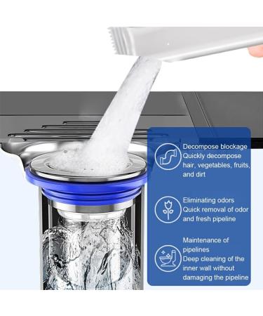 IOIUSKKU Effective Foam Cleaner Unblock Without Residue Drain Cleaner ABS Clog Remover Pipe Dirt Remove Odor Soap Stains - Buy Online on SooperMarket.com