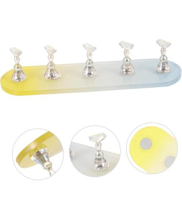 minkissy 4 Sets Nail Practice Holder Nail Display for Nail Painting Beauty Nail Stands Press on Nails Rack Beauty Nail Display Convenient Nail Stands Plastic Decorative Nails Accessories - Buy Online on SooperMarket.com