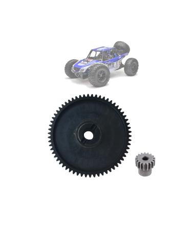Metal/Steel Spur Gear 62T + FREE 17T Pinion Compatible with Outlaw VRX DT5 Integy Quanum