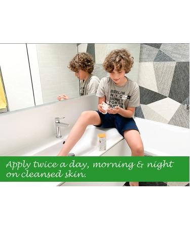 Kids Acne Treatment Face Cream for Normal to Oily Skin | Nourishing & Calming | Unscented, Paraben & Sulfate-Free | Natural & Vegan | All Skin Types - Buy Online on SooperMarket.com