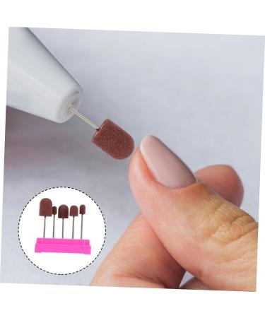 CORHAD 1 Set Nail Sand Ring Cap Nail Drill Sanding Bands Nail Grinding Tool Ceramic Tools Under Nail Cleaner Tool Kit Nail Art Tools Manicure Polishing Heads Supplies Care 8x6cm Rosy - Buy Online on SooperMarket.com