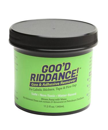 Good Riddance - A Water-Based Adhesive Remover - Non-Toxic - No Solvents - Removes Sticker, Tape, Acrylic, Mastic and Rubber Adhesives - Cleans Pine Sap, Grease, Rosin, and Tar - Made in USA (1)