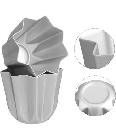 ABOOFAN 4 Pcs Octagonal Cake Mold DIY Cupcake Baking Mold Cake Mold Aluminum Alloy 3D Ring Dessert - Buy Online on SooperMarket.com