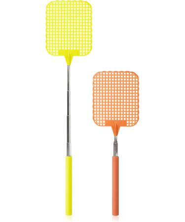 COM-FOUR Insect Protection - 4x Telescopic Flap Clap Flexible Pest Control Fly Catcher (24-56 cm) - Varied Selection (4 Pieces - Mix 2) for Effective Insect Destruction - Buy Online on SooperMarket.com