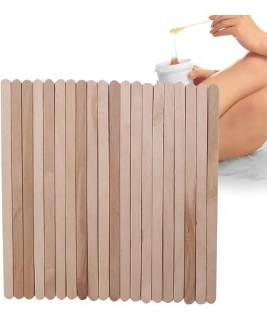 100pcs Disposable Wooden Waxing Sticks for Hair Removal - Body & Eyebrow Wax Applicator Spatulas - Buy Online on SooperMarket.com