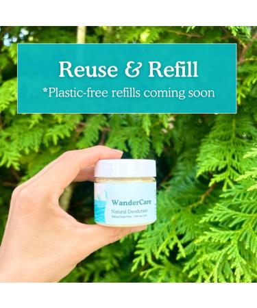 All Natural Deodorant Cream | Aluminum-Free Odor Control | Eco-Friendly & Refillable | Long-Lasting for Women & Men | Up to 50 Uses - Buy Online on SooperMarket.com
