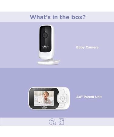 Hubble View+ 2.8 Baby Monitor with Camera | Pan Tilt Zoom | Night Vision | Room Temperature Monitor | 2-Way Talk | 1000ft Range | No Wifi | Sound Level Indicator - Buy Online on SooperMarket.com
