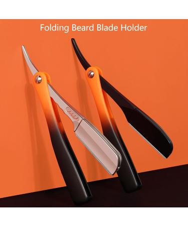 Jauarta Bartklingen Holder Foldable Zinc Alloy Hair Cutting Blade | Professional Portable Design Silver Gradient - Buy Online on SooperMarket.com