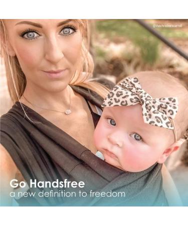 Baby K'tan Breeze Black Small Baby Wrap Carrier - Infant & Child Sling for Newborns up to 35 lbs - No Tying or Rings - Easy Babywearing for Parents - Size Small - Buy Online on SooperMarket.com