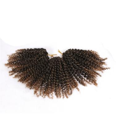 Buy 3 Packs Eunice Hair Marlybob Kinky Curl Hair Extensions - 8 Inch Crochet Braids (1B 27) - Curly Corrugated 20.32 cm for International Shipping - Buy Online on SooperMarket.com