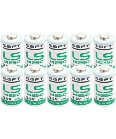 10 X LS14250 1/2 AA 3.6v Battery 14250 Can Use for Dogwatch R9 Leash 1200mAh High Capacity