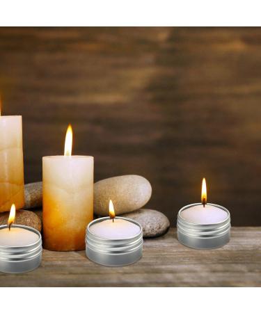 20 Pack 0.5oz Aluminum Tin Jars - Refillable Round Containers for Lip Balm, Cream - 15ml Screw Lid Bottles - Buy Online on SooperMarket.com