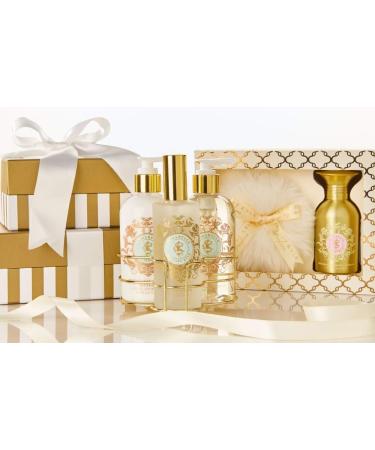 Shelley Kyle De Ma Mere Complete Gift Set Includes Hydrating Body Lotion Foaming Bath Gel And Perfume Packaged in Beautiful Cream and Gold Gift Box with Ribbon - Buy Online on SooperMarket.com