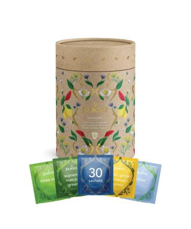 Pukka Herbs Herbal Favourites Tea Collection | Organic | Eco-Friendly | Tea Collection | Secret Santa | 30 Sachets | 5 Flavours