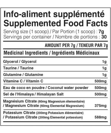 Yummy Sports Hydra+ Electrolyte Instant & Long-Lasting Hydration - Electrolyte Powder with Himalayan salt Coconut Water Powder Vitamin C Magnesium & Potassium Citrate 30 Servings 210g - Sour Watermelon - Buy Online on SooperMarket.com