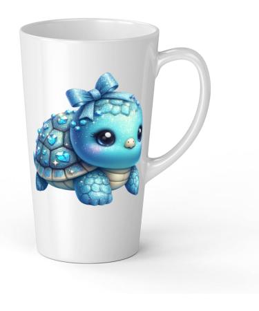 White Ceramic Baby Turtle Mug - Large 483 ml Perfect for Hot Chocolate or Milk Fun and Easy to Use - Buy Online on SooperMarket.com
