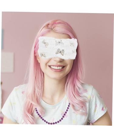 Gatuida Elastic Eye Covers - 12 Pcs Plush White Eye Masks for Travel Sleep & Protection | Soft Safety Eye Shades - Buy Online on SooperMarket.com