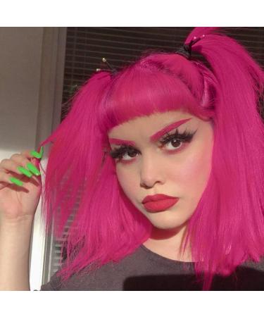 MANIC PANIC Hot Hot Pink Hair Dye 4oz - Vegan Semi Permanent Neon Pink Hair Color - Blacklight Reactive - PPD & Ammonia Free - Buy Online on SooperMarket.com