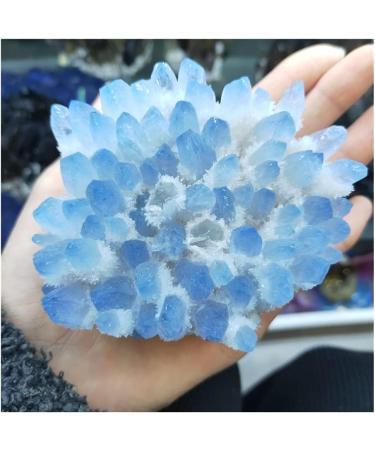 Blue Ghost Phantom Quartz Crystal Cluster Specimen Decoration Gift FZUGEDRLI - Buy Online on SooperMarket.com