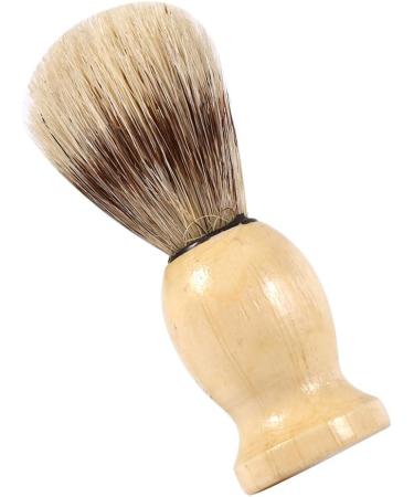 Premium Shaving Brush for Men | Wooden Handle Razor Brush | Facial Hair Grooming Tool | Ideal for Home & Salon Use - Buy Online on SooperMarket.com