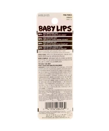 Maybelline Baby Lips Pink Punch Lip Balm (Pack of 9) - Moisturizing 0.15 oz - International Shipping Available - Buy Online on SooperMarket.com