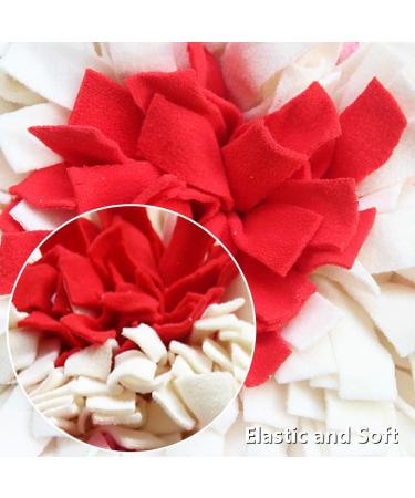 IEUUMLER Dog Snuffle Mat - Training Puzzle Toy for Dogs | 45x45cm Pink & White - International Shipping - Buy Online on SooperMarket.com