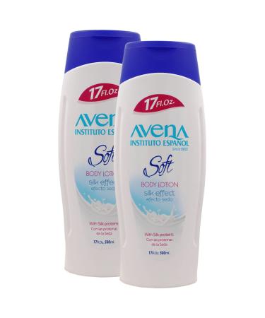 Avena Instituto Espa ol Body Lotion Soft  Moisturizer  Softens and Smoothens your Skin  2-Pack of 17 Fl Oz  2 Bottles silk 17 Fl Oz (Pack of 2)