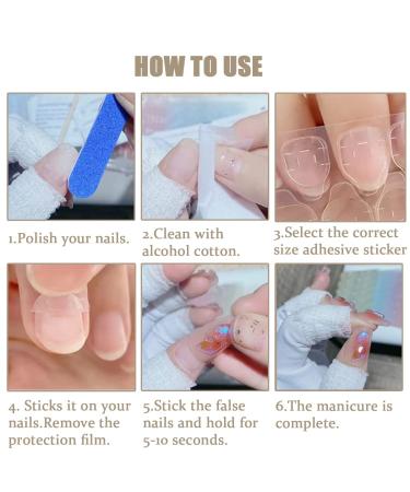 Tsathoggua 15 Sheets Double-Sided Nail Adhesive Stickers | Waterproof & Breathable | Super Sticky Glue Tabs for DIY Manicure - 360pcs - Buy Online on SooperMarket.com