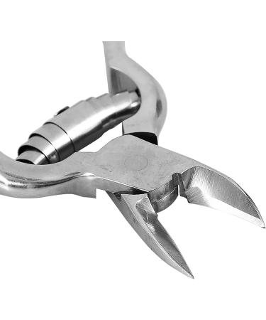 MUNEFE Stainless Steel Cuticle Nipper Only Spring Toe Finger Cuticle Nipper Manicure Clipper for Adult Pedicure - Buy Online on SooperMarket.com