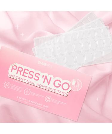 Glamnetic Press n Go Instant Nail Adhesive Tabs | 90 Easy-Remove & Less Damaging | Short-Term Wear Customized Fit for Perfect Nails - Buy Online on SooperMarket.com
