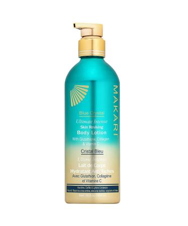 MAKARI Blue Crystal Gift Set - Brightening Bar Soap & Body Lotion with Glutathione | Free Makeup Bag | All Skin Types Self Care for Women - Buy Online on SooperMarket.com