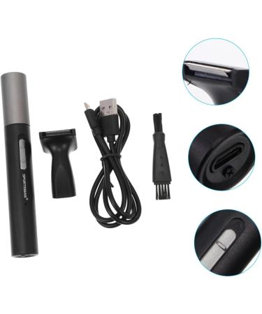 Beavorty Electric Nose Hair Trimmer for Men - Compact 1pc Face Shaver | Best Men's Electric Razors (Black 13x1.6cm) - International Shipping - Buy Online on SooperMarket.com