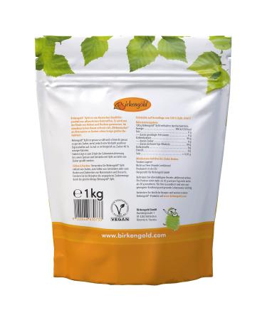 Buy Birch Gold Xylitol 1kg Bag - Pure 100% Xylitol from Finland | Vegan Gluten-Free 40% Fewer Calories | Tooth-Friendly Sweetener - Buy Online on SooperMarket.com