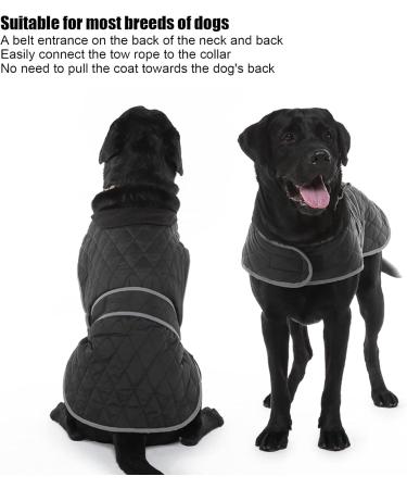 Entatial Pet Warm Jacket for Large Dogs - Versatile Windproof Adjustable Dog Coat with Plush Lining for Cold Weather - Buy Online on SooperMarket.com