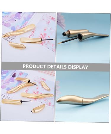 MUSISALY 18 Pcs Eyeliner Empty Tube oil Lash Serum DIY Tube Cosmetics Eyelash Oil Tubes Wand Golden Pp - Buy Online on SooperMarket.com