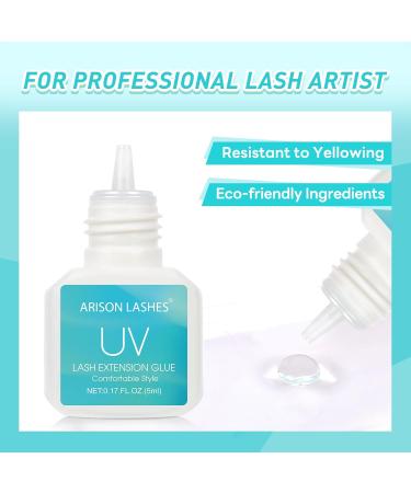 UV Eyelash Extension Glue - 8-9 Weeks Retention Waterproof & Powerful Lash Glue for Professionals - Buy Online on SooperMarket.com