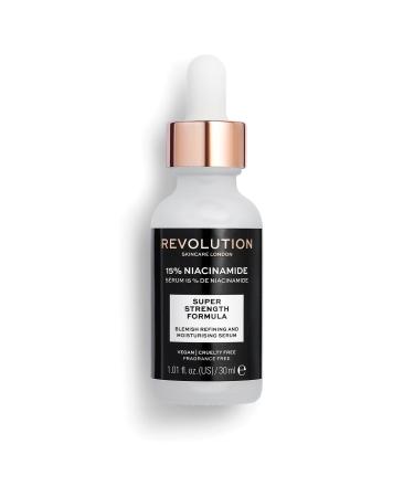 Revolution Skincare 15% Niacinamide Blemish & Pore Refining Serum Targets Blemishes and Large Pores Vegan & Cruelty Free 1.01fl.oz/30ml