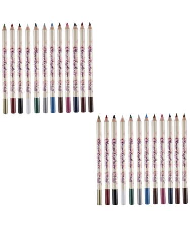 PLAFOPE 24 Pcs Eyeshadow Pen Eyeliner Stick Eye Shadow Pencil Crayon Pencil Eyeshadow Makeup Eyeline Pencil