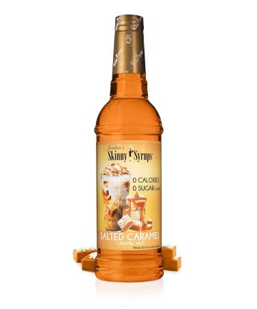 Jordan's Skinny Syrups Salted Caramel Sugar-Free Flavoring Syrup - 750ml (25.4 Ounce) Bottle - Zero Calorie Keto Friendly