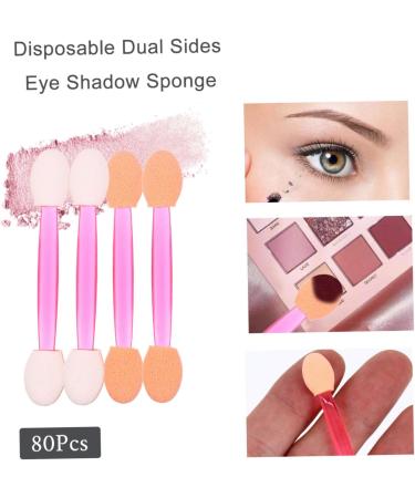 BELLIFFY 80pcs Sponge Makeup Stick Makeup Brush Eyeshadow Cosmetic Eye Shadow Sponge Non Latex - Buy Online on SooperMarket.com