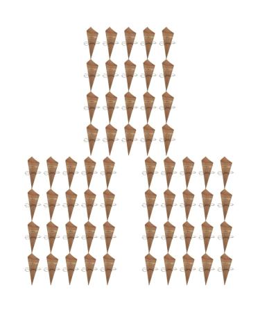 Cabilock 150 Pcs Cone Cake Tube Floral Paper for Bouquets Candy Paper Cones Black Petals Food Rope Kraft Paper Colorx3pcs 15x15x0.1cmx3pcs