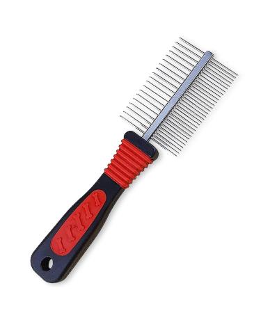 Deshedding Tool & Pet Grooming Professional Metal Shedding Brush Pet Cat Dog Grooming Comb Trimmer Tool Double Sided Fur Rake Tool