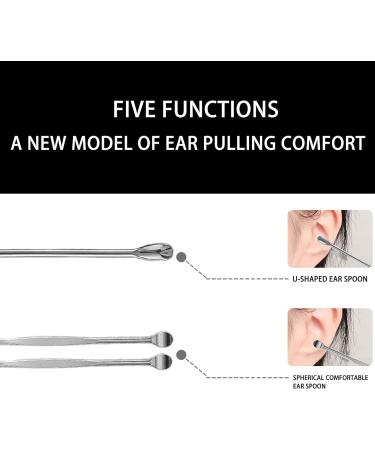 Portable Earwax Removal Kit 6 Pc Stainless Steel Ear Pick Earwax Cleaning Tool with A Customized Storage Box/1685 - Buy Online on SooperMarket.com